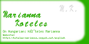 marianna koteles business card